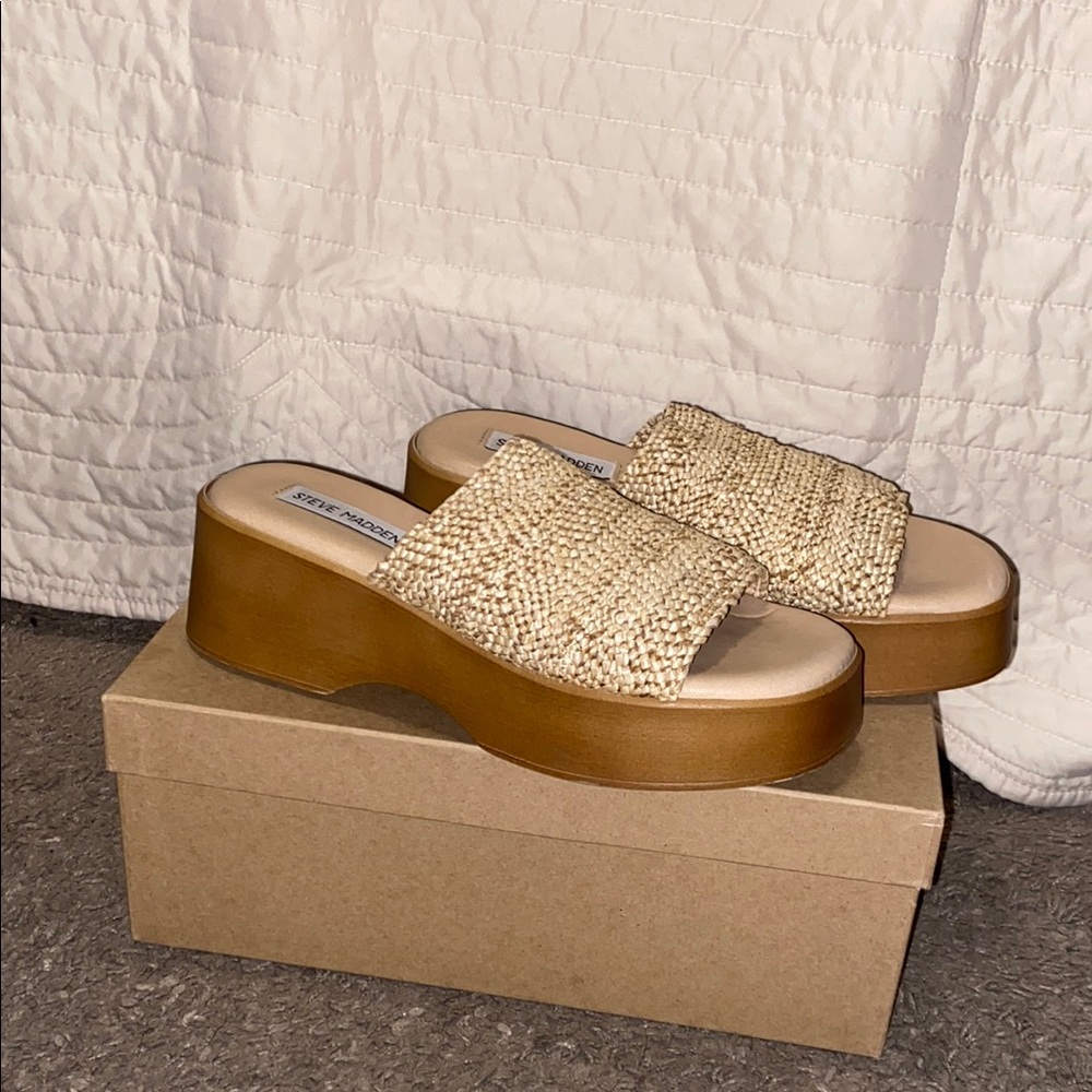 Steve Madden Platform Slide Sandals